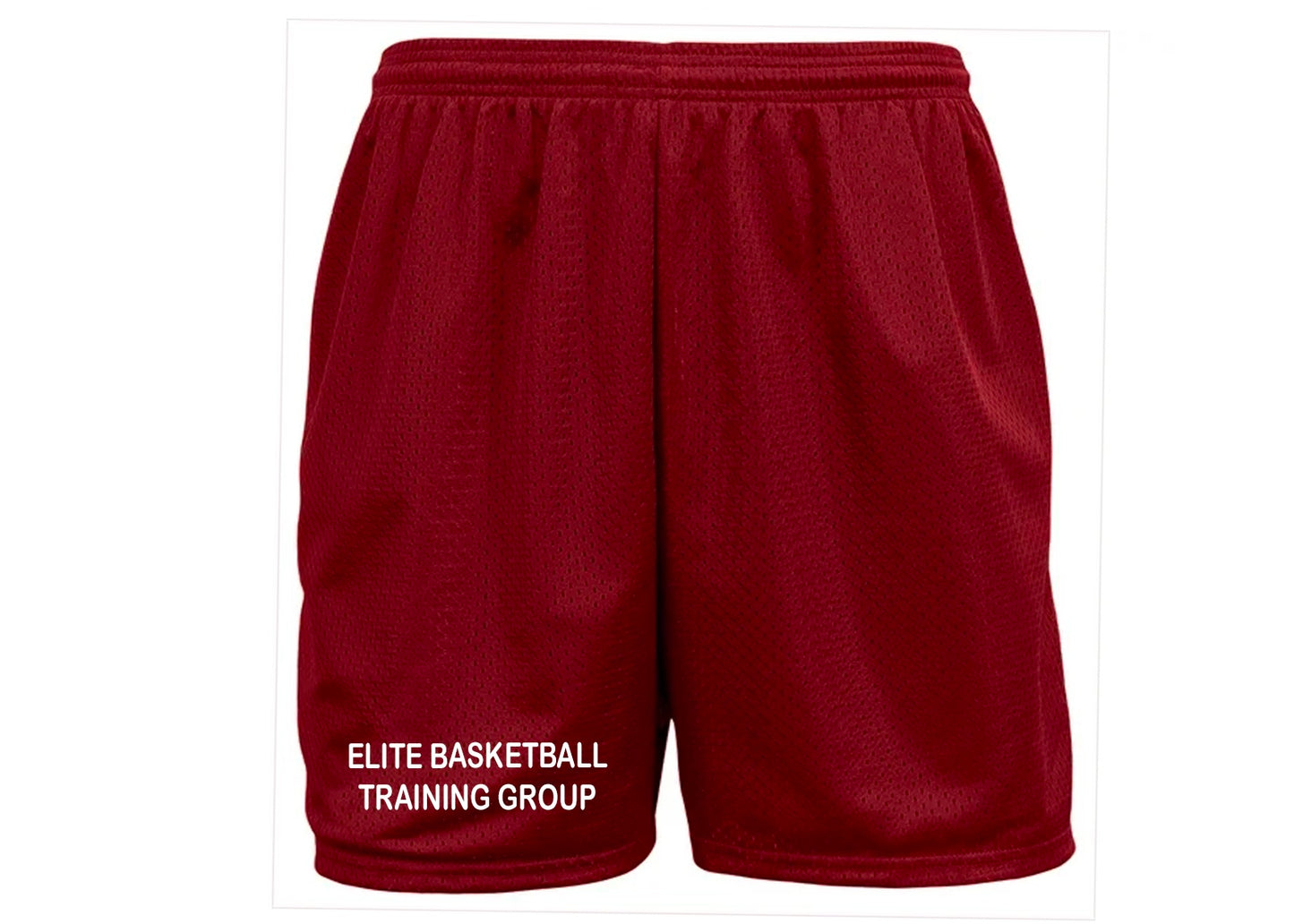 Elite Basketball Training Group Shorts - White Print